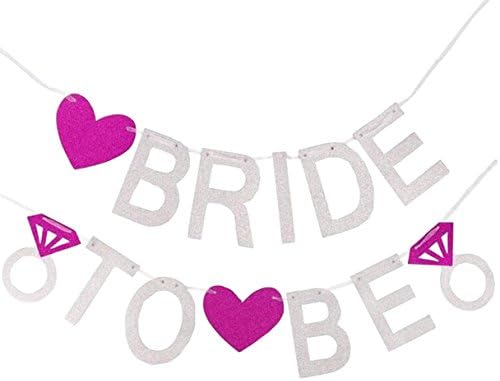 Hbtop Bride To Be Wedding Party Banners Bridal Shower Bunting Decorations Photo Prop
