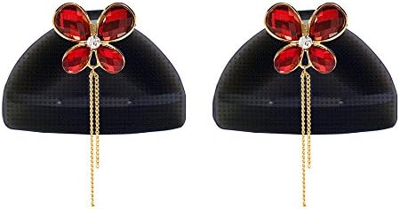 VF High Heel Charm with Pad - Red Butterfly, black pad