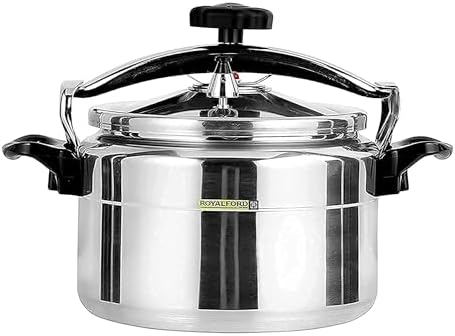Royalford L Aluminum Pressure Cooker- RF11173| Equipped with