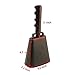 YELAIYEHAO 10 Inch Steel Cowbell with Handle Cheering Bell for Sports Events Large Solid School Bells & Chimes Percussion Musical Instruments Call Bell