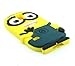 3D Cute Cartoon Despicable Me Minions Soft Silicone Case Cover for Samsung S5 i9600 (Dark Blue 2 Eyes)