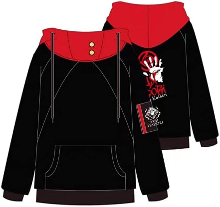 Amazon Co Jp 呪術廻戦 虎杖悠仁 パーカー フード付き 春服 長袖 プルオーバー アニメコスプレ衣装 仮装 ヒップホップ ストリートhiphop スウェット コットン プルオーバー フーディ 通学 中学生 高校生 男女兼用 服 ファッション小物