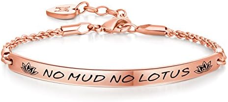 Inspirational Quote Bar Bracelet Engraved Message Bracelets, Cuff Bracelets, Women Jewelry
