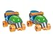 Fisher-Price Grow-with-Me 1,2,3 Roller Skates, Green