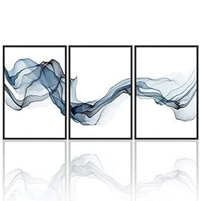 signwin 3 Piece Framed Canvas Wall Art Watercolor...