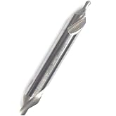 HHIP 5000-2109 60 Degree High Speed Steel Combined Drill and Countersink, 7/64" Drill Diameter, 1/4" Body Diameter, 2" OAL, #3