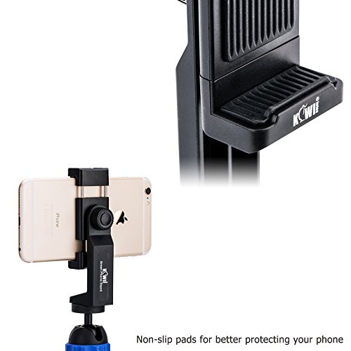 image for Kiwifotos Cell Phone Tripod Mount Adapter Smartphone Tripod Holder Cli