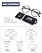 Happy Store CN65 Vintage Inspired Metal Bridge Round UV400 Clear Lens Glasses for Men and Women,Brown