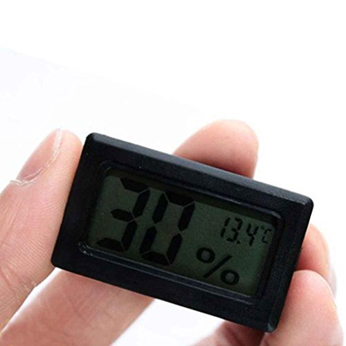 Minzhi Gauge Black Monitor Meter Digital Display Hygrometer Humidity LCD Thermometer