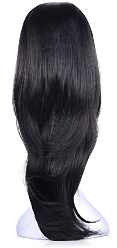 OneDor 22 Slight Curly 3/4 Ladies Half Wig Kanekalon Hair Synthetic Wigs with Comb on a mesh head cap (R1) OneDor 22" Slight Curly 3/4 Ladies Half Wig Kanekalon Hair Synthetic Wigs with Comb on a mesh head cap (R1)