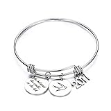 CJ&M Graduation Gift Jewelry Stainless Steel 2017 She Believed She Could So She Did Bangle Bracelet Inspirational Gift for Girl,Women....