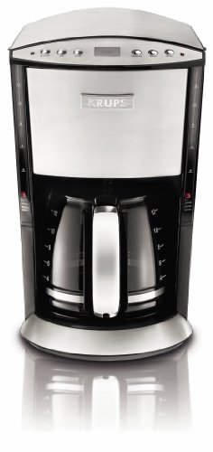 Click Here to See More Images KRUPS KM720D50 Programmable Coffee Maker with Stainless Steel Housing, 12-Cup, Silver