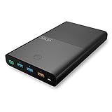 Vinsic 28000mAh Power Bank, Ultra Slim External Battery Pack Backup Portable Charger with Quick Charger, Smart USB Outputs for iPhone samsung galaxy HTC, All Smartphones