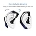Bluetooth Headset, Yuwiss Wireless Earpiece with 180 Degree Rotation Noise Cancelling Mic headphones In-Ear Calling Stereo Earbuds for Driving, iPhone, Android, Samsung Galaxy Cellphones (Blue)