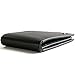 Alpine Swiss Men's RFID SAFE Men’s Leather Wallet Hybrid Bi-fold with Flip out ID, Black