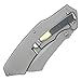 Buckshot Thumb Open Spring Assisted Stainless Steel Handle with Inlay Classic Razor Pocket Knife (Wood)