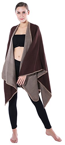 Blanket Poncho Capes for Women Camel