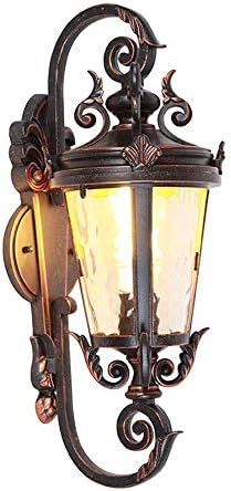 外壁壁取り付け用燭台 レトロなヨーロッパスタイルの屋外壁ランプアルミニウム合金壁ランタン防水防錆壁ランプ廊下ポーチライト ついに入荷