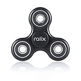 Anxiety Stress Relief Fidget Spinner: Calming Toy for Focus, Relaxation, Distraction & Improved Mood - Aids Depression, Worry & Fear - Perfect Gift for Autism, Anger, ADD, ADHD & PTSD (Black)