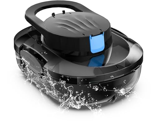 S1PRO 2026 Upgrade Robot Piscina Senza Fili, Automatico 120 Minuti, Doppio Motore, Aspirapolvere per Piscina, per Piscine Fuori Terra fino a 95 m², Nero profondo