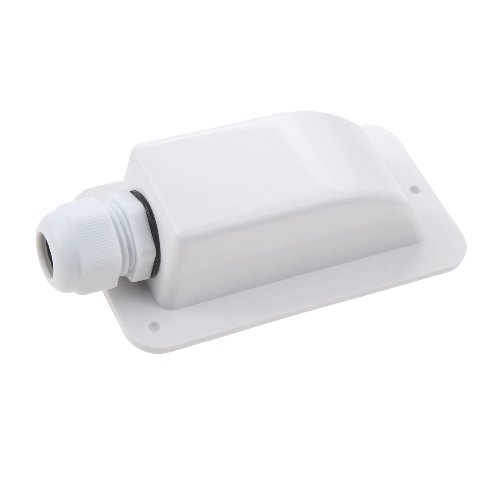 DRELD Solar Cable Entry Gland, Waterproof IP68 Cable Entry Housing Solar Wire ABS Connector Box for All Cable Types 2 to 6 mm², Fit for Photovoltaic Panels, RV, Caravan, Boat, Yacht, Roof Distribution
