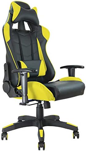 Fauteuil De Bureau A Siege Baquet Racing Noir Et Jaune Amazon Fr Cuisine Maison