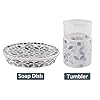 4-Piece-Housewares-Glass-Mosaic-Bathroom-Accessories-Set-Durable-Bath-Organizer-Includes-Soap-Dispenser-Pump-Toothbrush-Holder-Tumbler-Soap-Dish-Sanitary-High-Class-Home-Decor-Gift-Gray-bue 4-Piece Housewares Glass Mosaic Bathroom Accessories Set, Durable Bath Organizer Includes Soap Dispenser Pump…