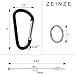 ZEINZE Carabiner Clip 3