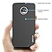 OMOTON Moto Z2 Play 2017 Case - Dual-Layer [Soft TPU Interior] [Durable PC Exterior] Case Cover for Motorola Moto Z2 Play XT1710 5.5 inch (2017), Black