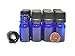 ljdeals 5ml Cobalt Blue Essential Oil Bottle with Euro Dropper Black Cap Glass Bottles Pack of 12
