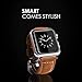 SwizzClub Compatible Apple Watch Band Leather 42mm 44mm - Iwatch Band 44mm 42mm Series 4/3/2 - for Apple Watch Band Strap - Iwatch Strap - Apple Watch Band Brown Leather - Iwatch Bands for Women Men