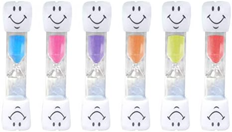Damohony Timer Per Sabbia A 3 Minuti Per Spazzolino Da Denti Timer Per Sabbia Per Viso Per Bambini Lavarsi I Denti 6 Pezzi Amazon It Casa E Cucina