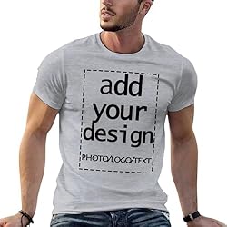 Custom T Shirt for Men Gym Sports Personalized