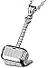 OSTAN Men's Necklace Thor Hammer Stainless Steel Necklace For Men and Women Hammer Pendant Necklace 24 Inch Chain