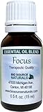 Focus Essential Oil Blend - 1 fl oz / 30 ml - Energy Balancing - Therapeutic Quality