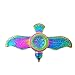 Fidget Spinner UCLL Bauhinia Flower Hand Spinning Toy EDC Focus Stress Reducer Toy With Headset Decor Gift Perfect for Girl (Rainbow Bird)