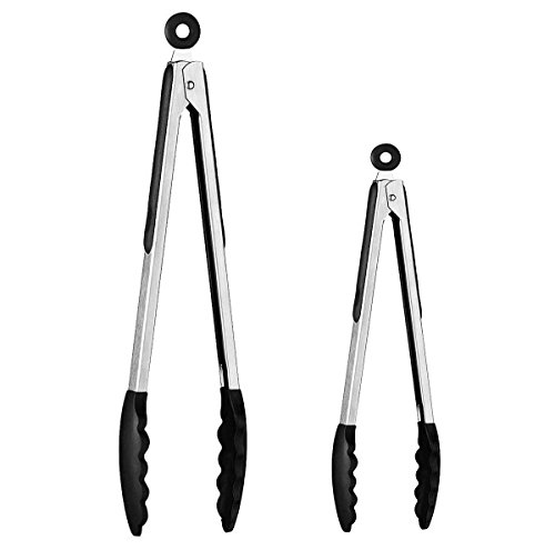 Kitchen Premium Silicone Tongs - Pack Of 2, 9