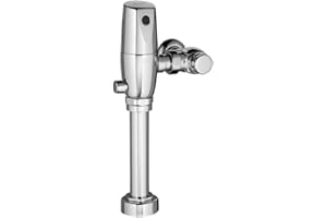 American Standard 6065121.002 Ultima Selectronic Touchless Toilet Flush Valve, Piston-Type, Battery, 1.28 GPF, Polished Chrome