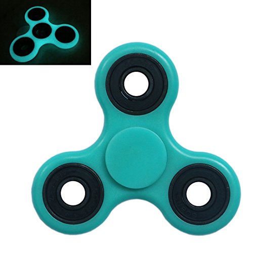 Hand Spinner Tri-Spinner Toy Stress Reducer - Perfect For ADD, ADHD, Anxiety, and Autism Adult Children - Spins Last for 2mins (A--Luminous Turquois) Hand Spinner Tri-Spinner Toy Stress Reducer - Perfect For ADD, ADHD, Anxiety, and Autism Adult Children - Spins Last for 2mins (A--Luminous Turquois)