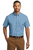 Port Authority Short Sleeve Carefree Poplin Shirt. W101