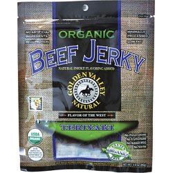 Golden Valley Natural Organic Beef Jerky Teriyaki -- 3 oz