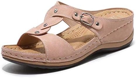 Zapatillas de verano para no resbalón de las mujeres correa ...