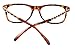 SOOLALA Square Clear Lens Glasses Magnifying Reading Glasses Customized Strengths