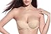 Strapless Invisible push-up bra women Backless Sexy Underwire Wedding bras(Nude,D)