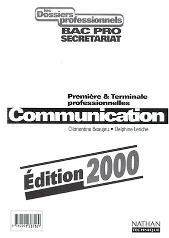 Communication, première & terminale professionnelles