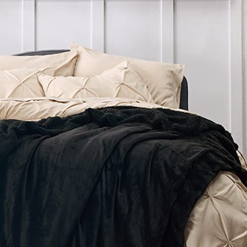 Bedsure Sherpa Fleece King Size Blanket for Bed Thick and Warm
