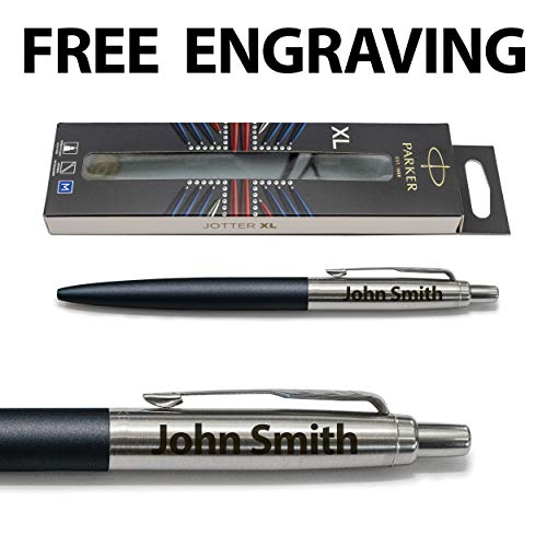 Personalized engraved Parker Jotter XL Ballpoint Primrose Matte Blue - Great Parker pen Gift for Graduation-Birthdays-leaving gift