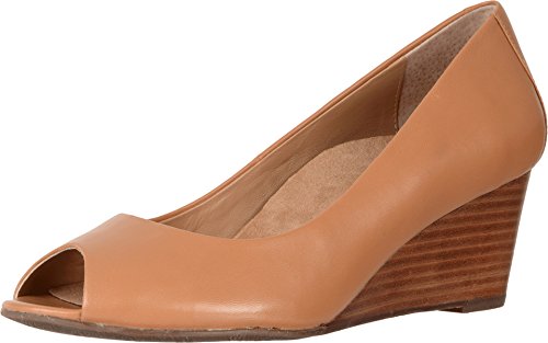 VIONIC Women's Bria Caramel Sheep Nappa Wedge 9 Medium