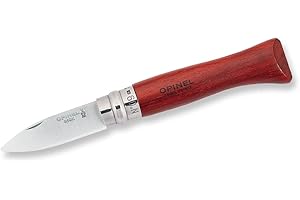 Opinel No.09 Stainless Steel Folding Oyster & Shellfish Knife with Padouk Handle