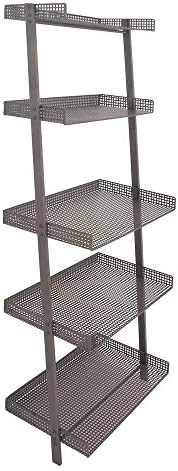 Wall Shelf, 5-Tier Iron - 23 in. x 62 in |Rectangular Iron Shelves with Simple Mesh Design